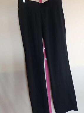 Columbia Large, Black, Fleeced Lined, Medium Weight Pull on Pants, Relaxed Fit